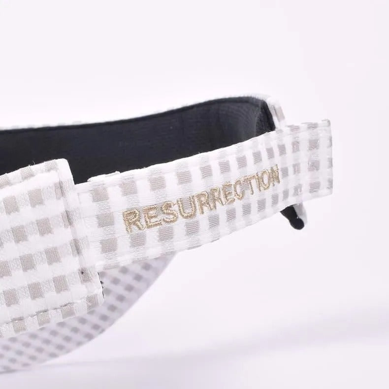 Resurrection WOMENS Wide Brim Sunvisor (With Hair Scrunchie)