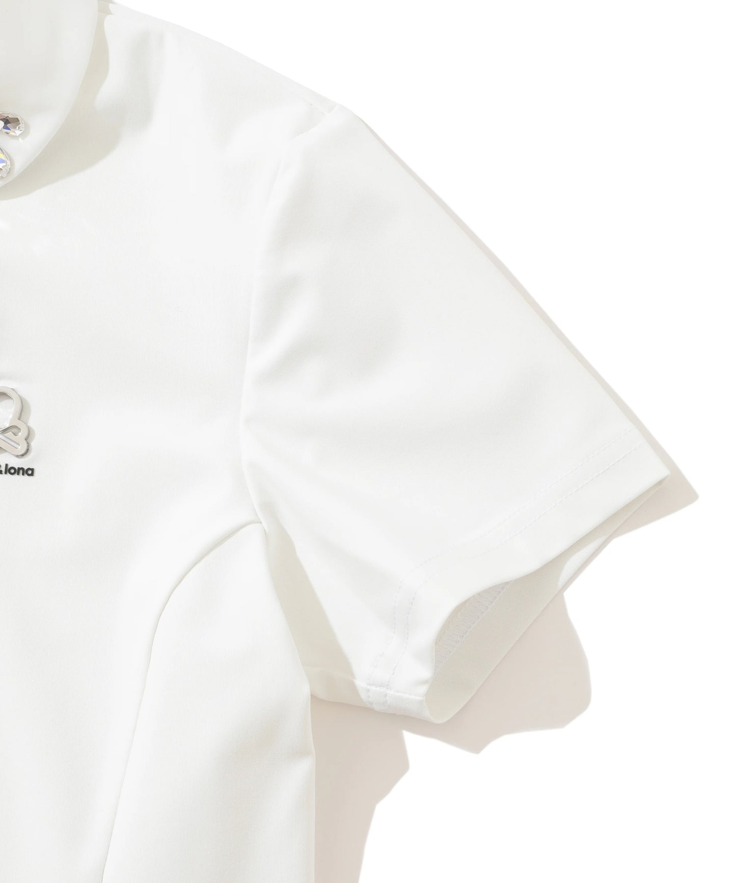 MARK&LONA WOMENS Noble Swarovski Zip Polo