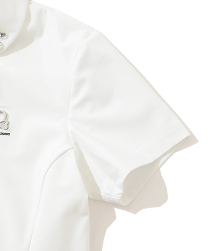 MARK&LONA WOMENS Noble Swarovski Zip Polo