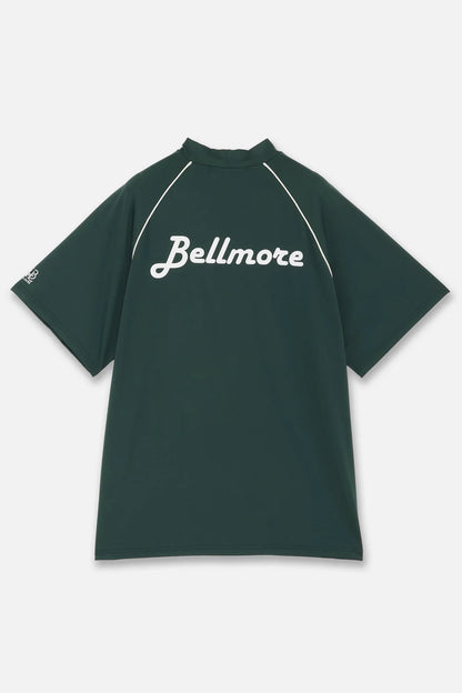 BELLMORE MENS PIPING LOGO S/S MOCK NECK