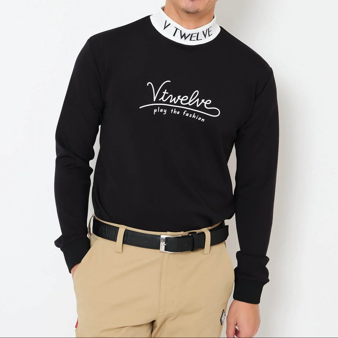 V122520-MK05 HL L/S MOCK メンズ モックネック 白 V12] ゴルフ メンズ