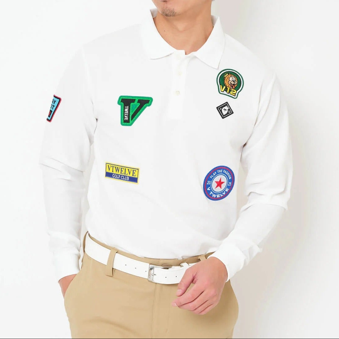 V12 MENS WAP L/S POLO