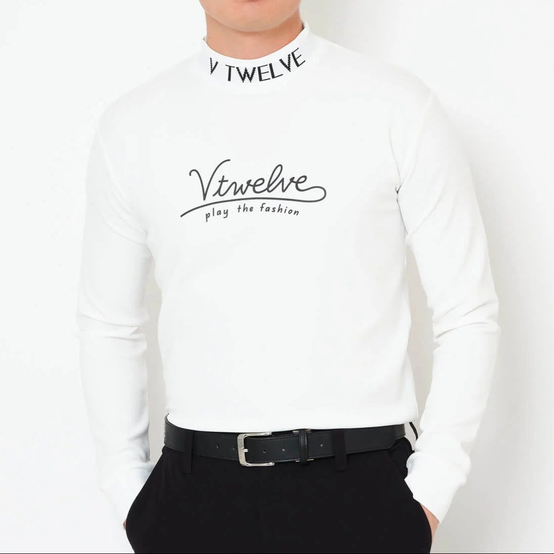 V12 MENS HL L/S MOCK