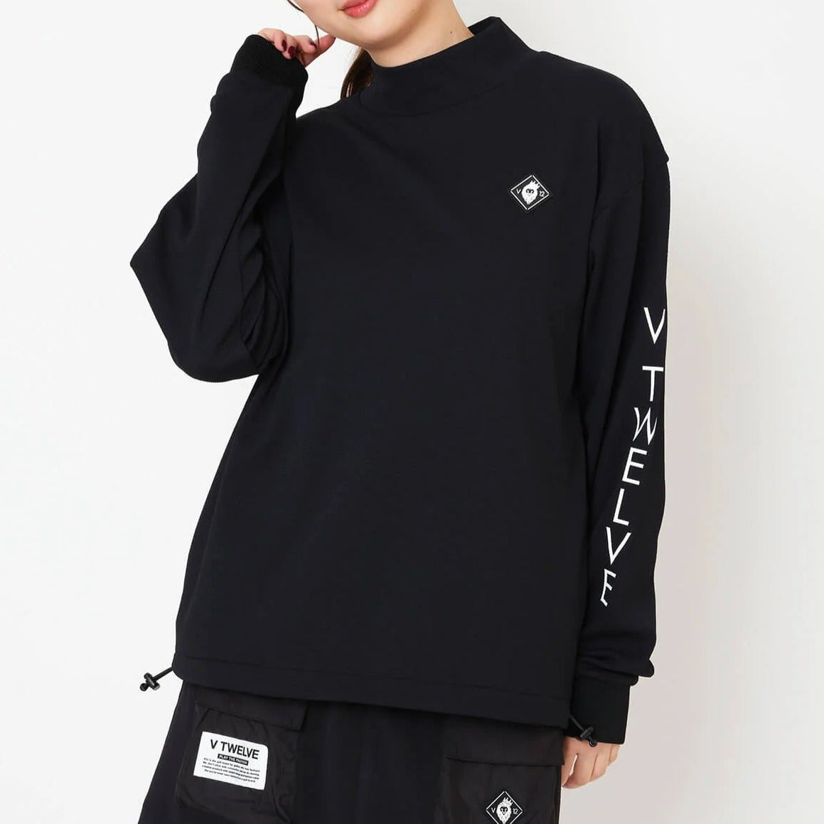 V12 WOMENS RELAX L/S MOCK