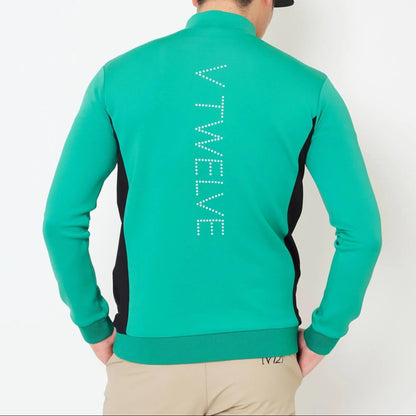 V12 MENS DOT RIB L/S MOCK