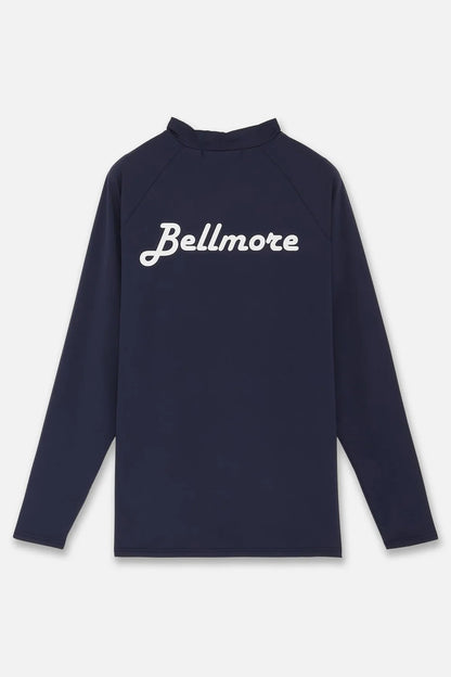 BELLMORE MENS LOGO LS MOCKNECK