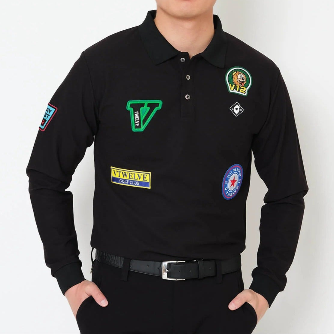 V12 MENS WAP L/S POLO