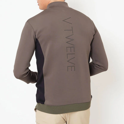 V12 MENS DOT RIB L/S MOCK