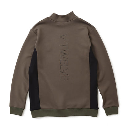 V12 MENS DOT RIB L/S MOCK