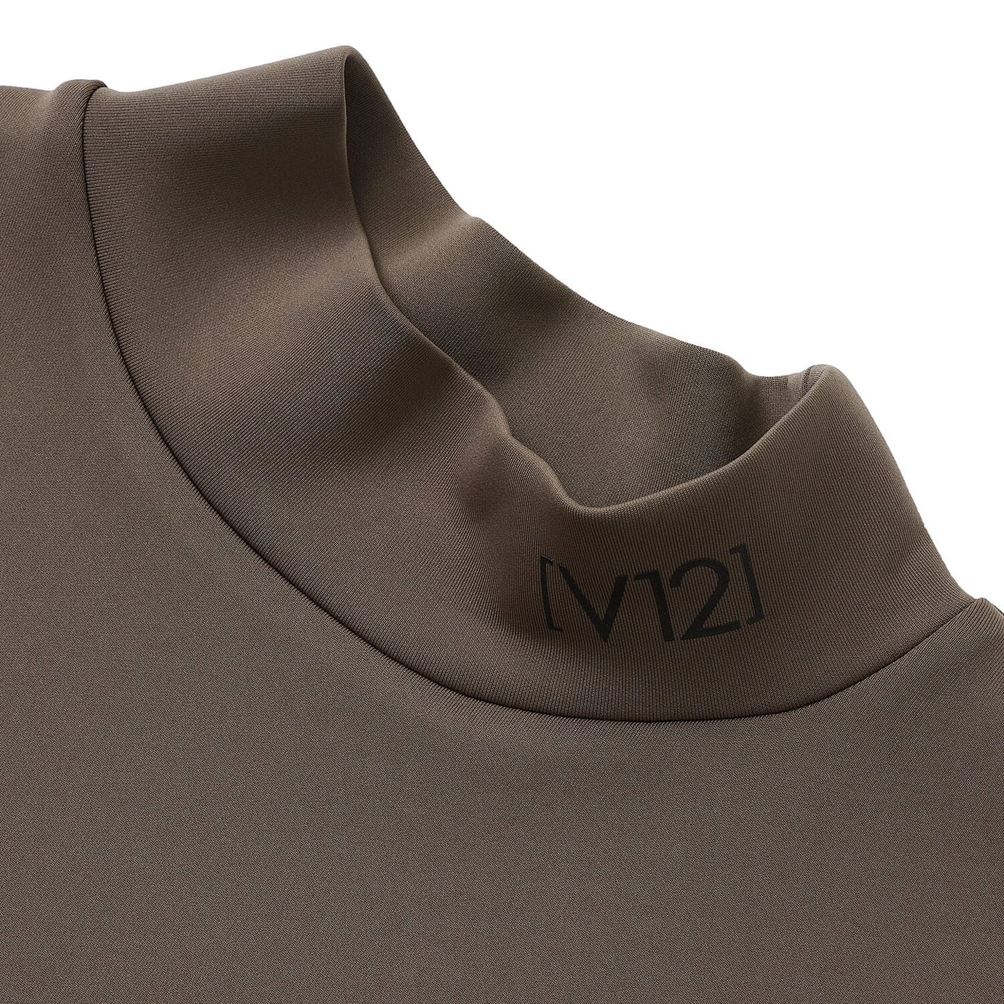 V12 MENS DOT RIB L/S MOCK