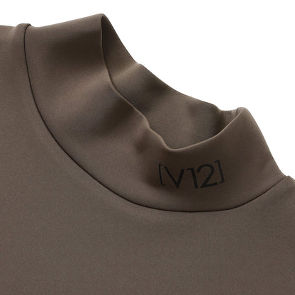 V12 MENS DOT RIB L/S MOCK