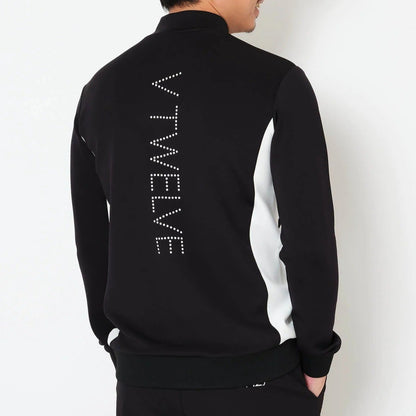 V12 MENS DOT RIB L/S MOCK