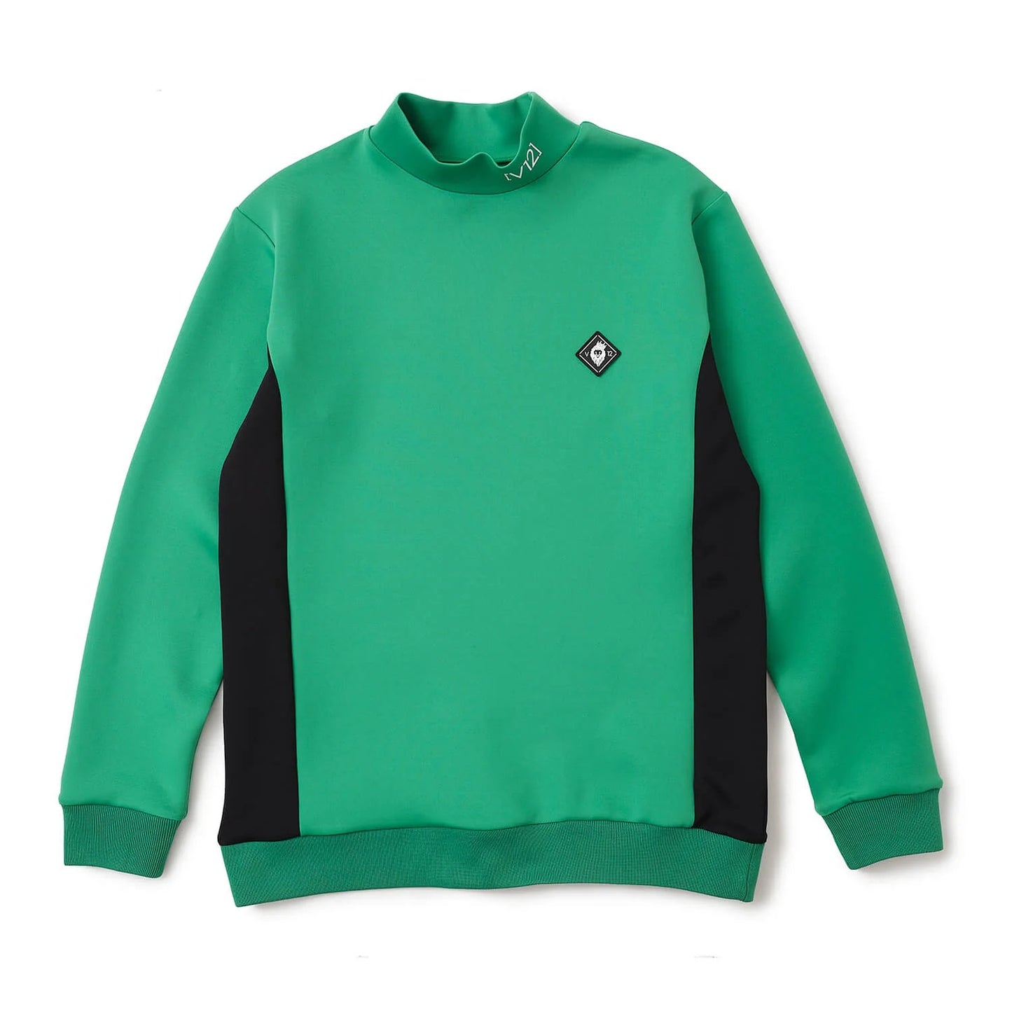 V12 MENS DOT RIB L/S MOCK