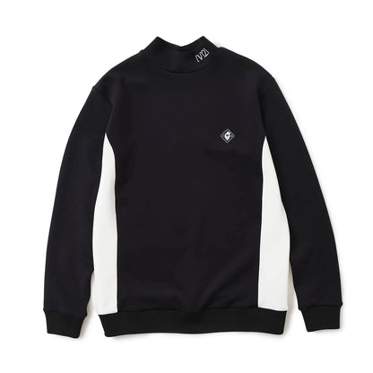 V12 MENS DOT RIB L/S MOCK
