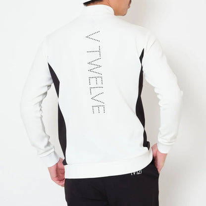 V12 MENS DOT RIB L/S MOCK