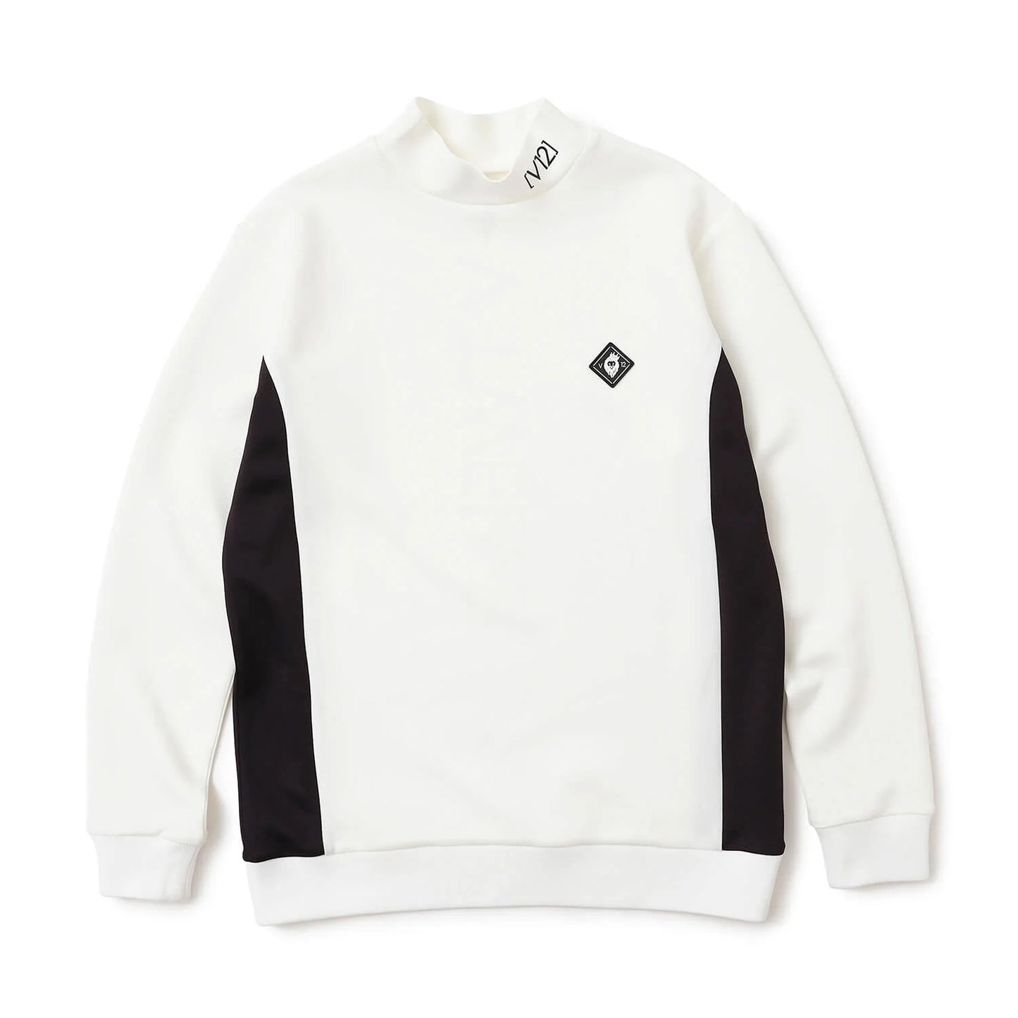 V12 MENS DOT RIB L/S MOCK