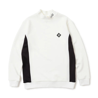 V12 MENS DOT RIB L/S MOCK