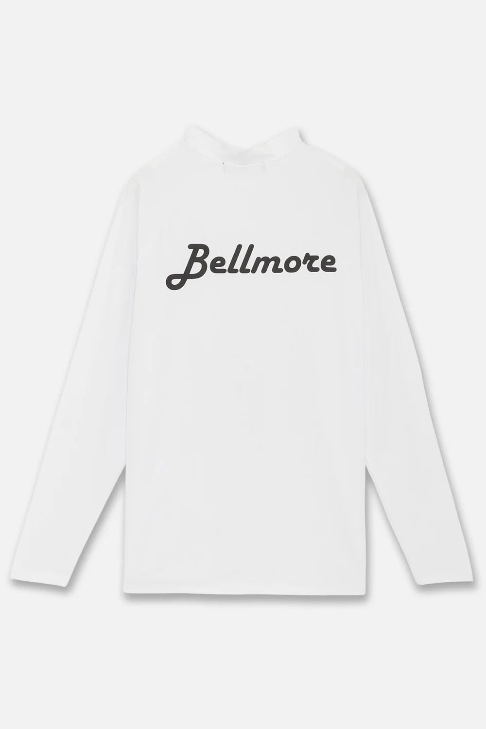 BELLMORE MENS LOGO LS MOCKNECK
