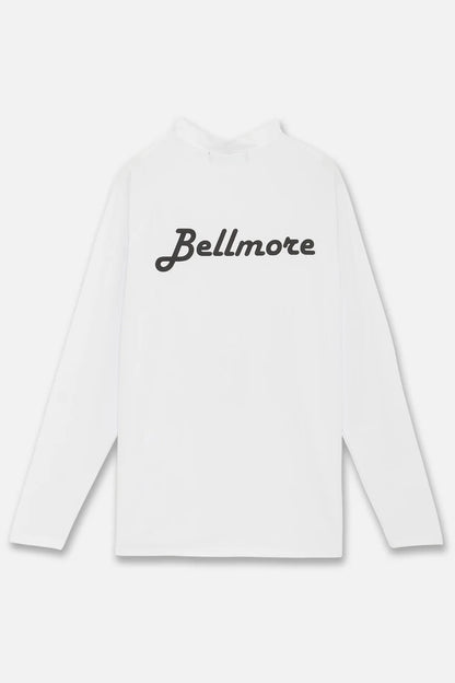 BELLMORE MENS LOGO LS MOCKNECK