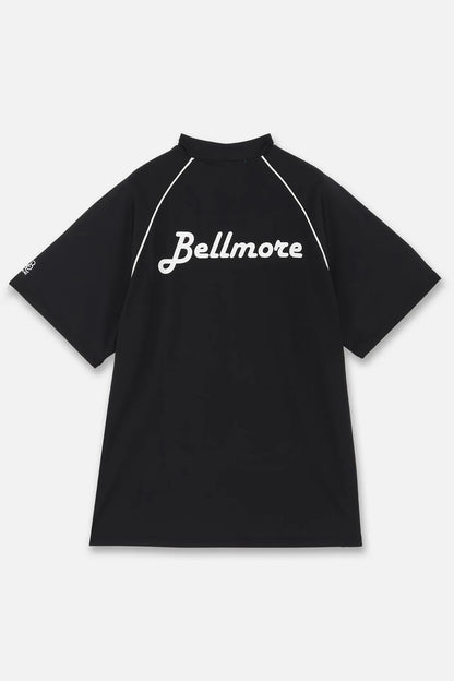 BELLMORE MENS PIPING LOGO S/S MOCK NECK