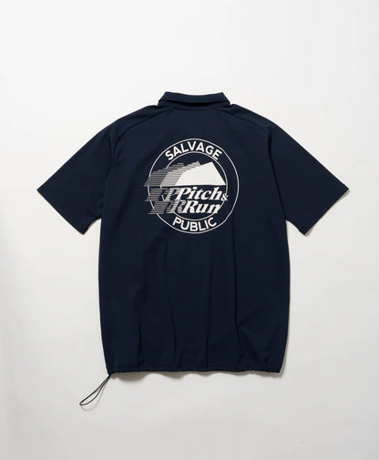 SALVAGE PUBLIC Kolepa MENS Aloha Tech Polo Shirt S/S (Pitch&Run)