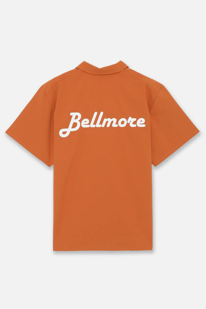 BELLMORE MENS DRY-STRETCH SS ZIP POLO SHIRTS