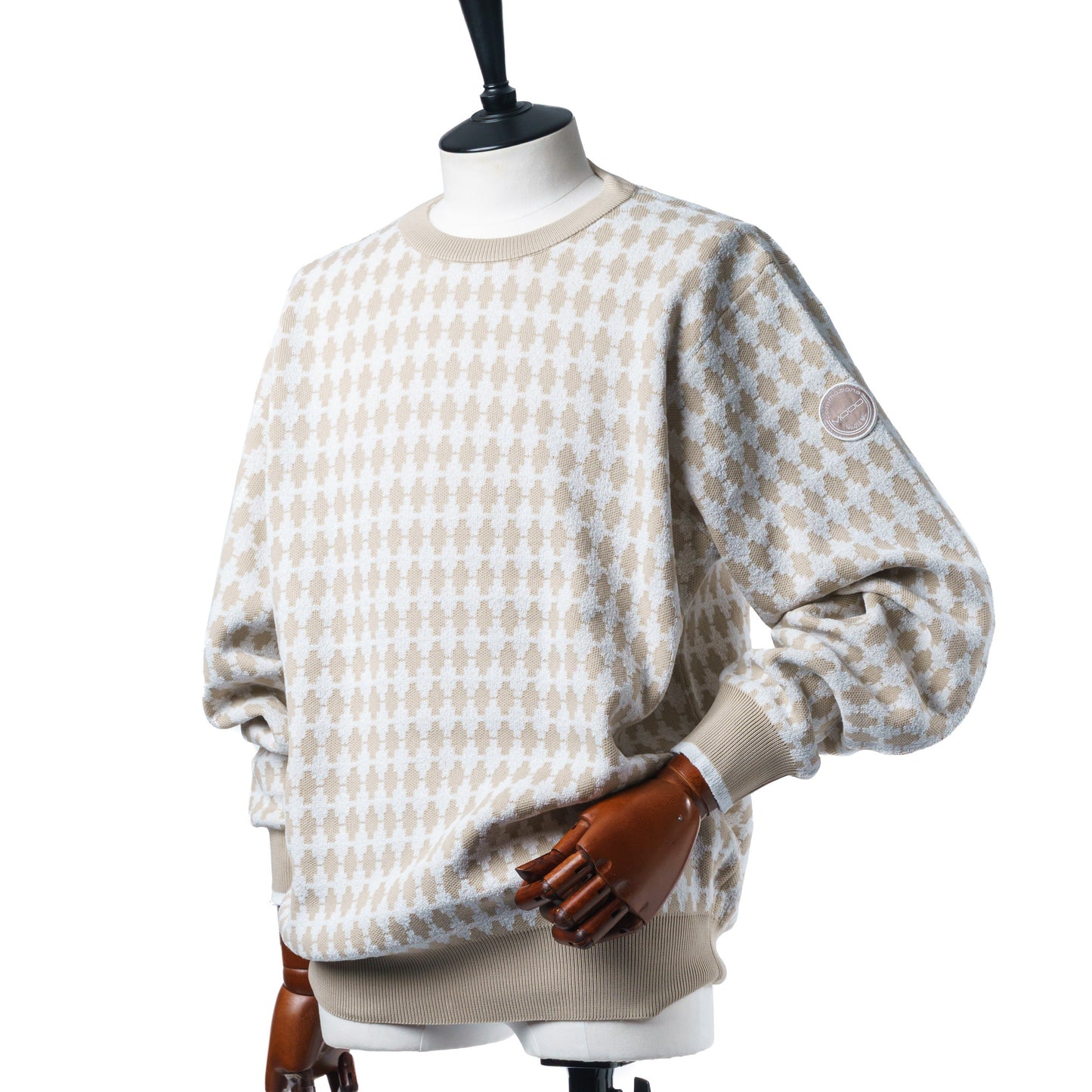 MOCO MENS Woolly Poly x Boucle Long Sleeve Crew Neck Sweater