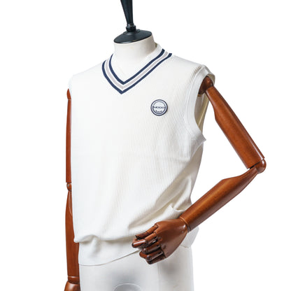 MOCO MENS SNOWY x Boucle V-neck vest