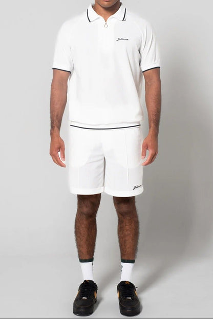BELLMORE MENS JACQUARD S/S POLO SHIRTS