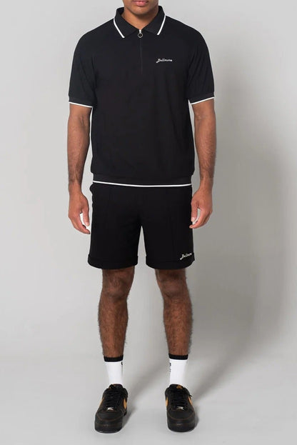 BELLMORE MENS JACQUARD S/S POLO SHIRTS