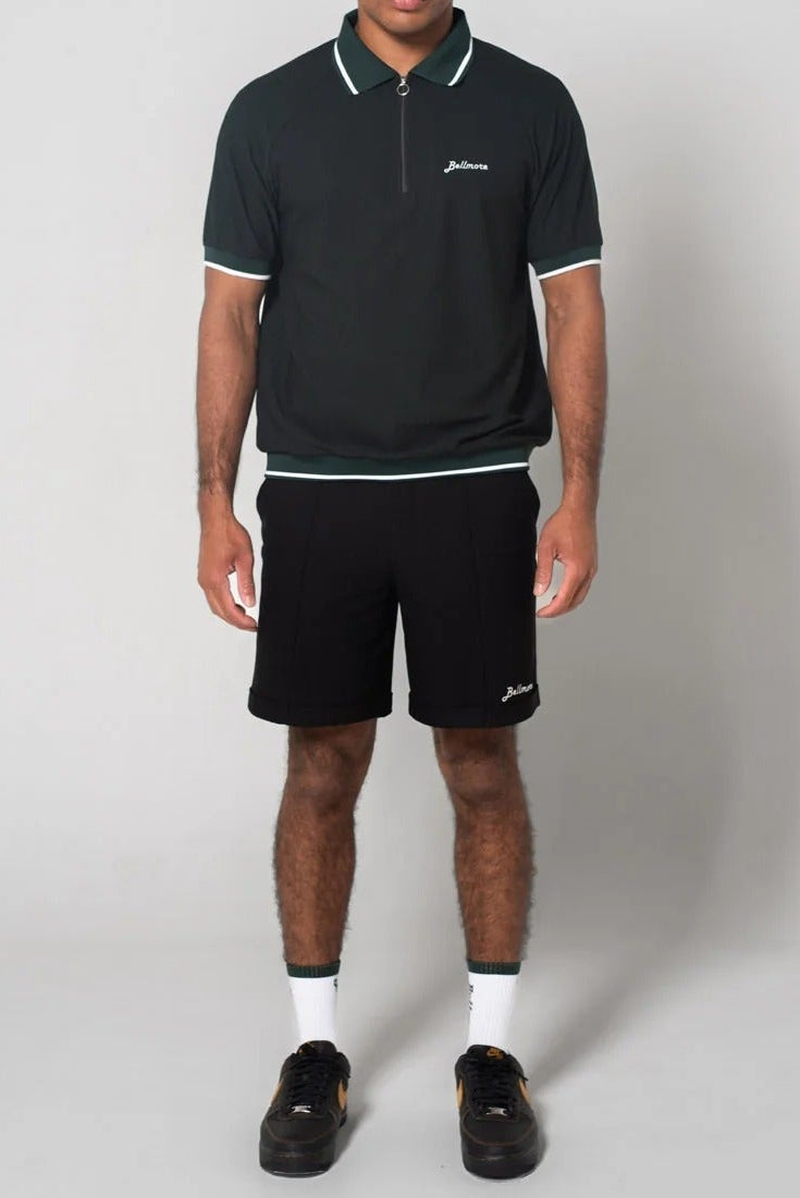 BELLMORE MENS JACQUARD S/S POLO SHIRTS