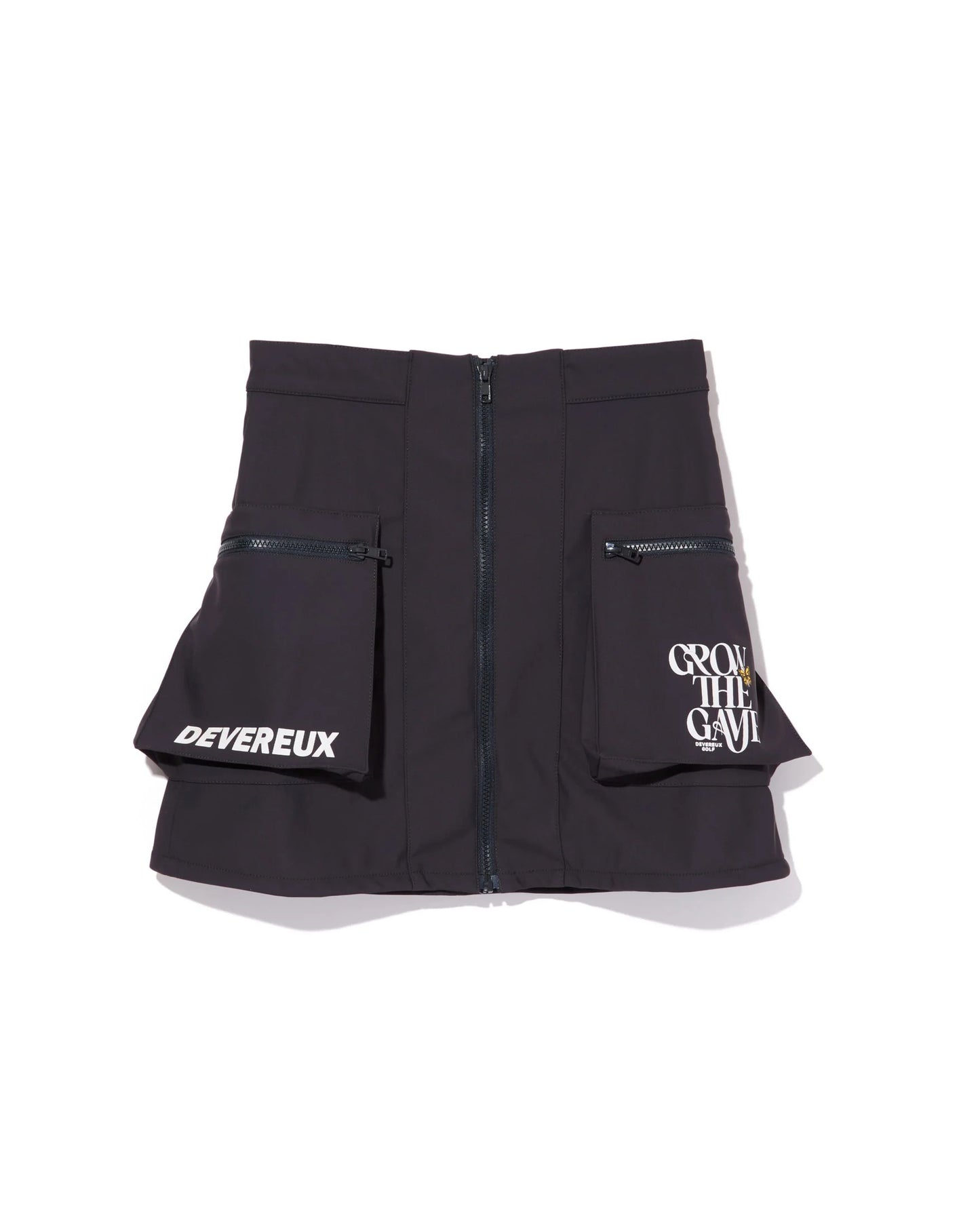 DEVEREUX GOLF WOMENS Grow the Game Three-Layer Fleece Front-Zip Skirt