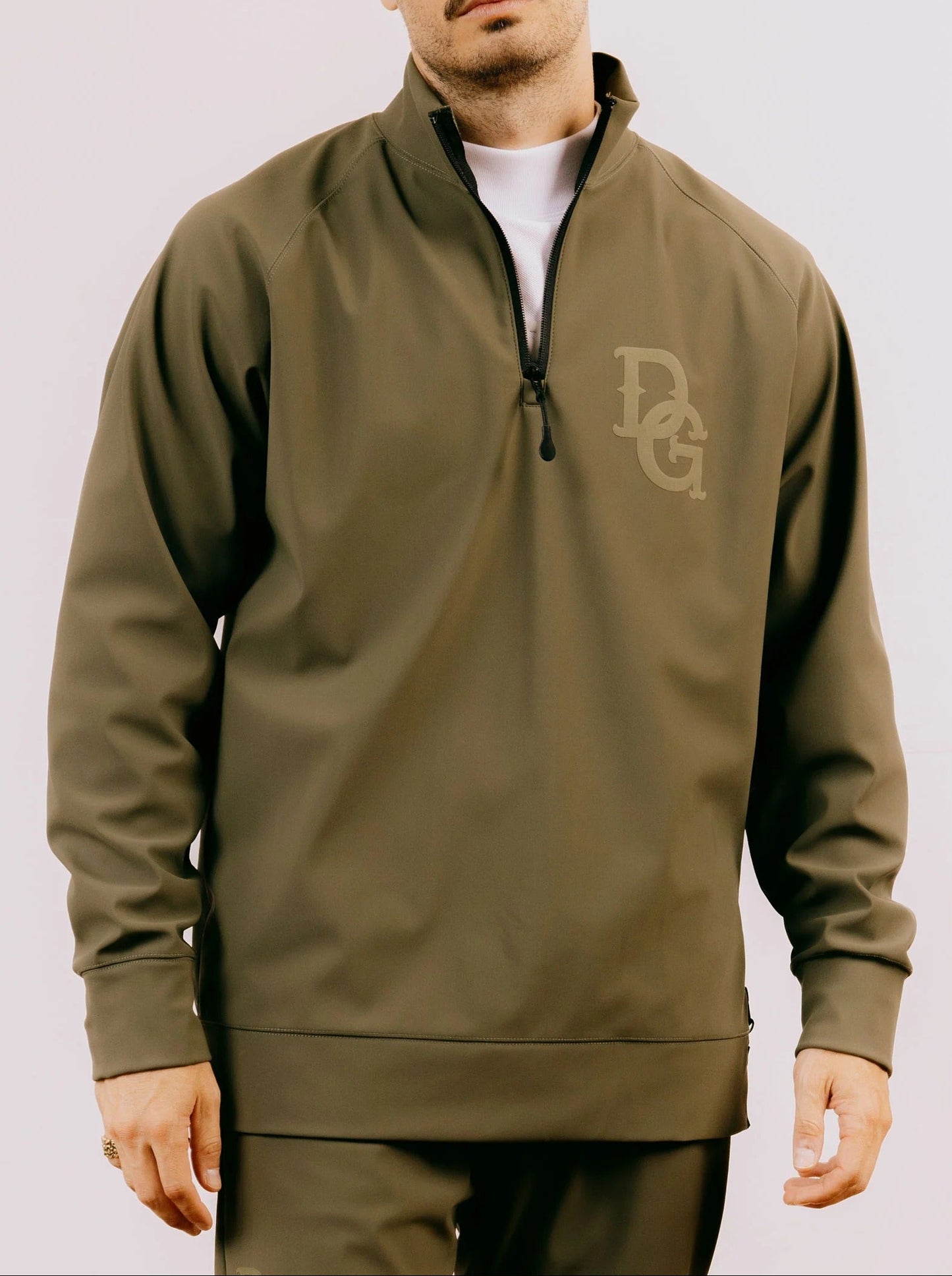 DEVEREUX GOLF MENS DG 3-Layer Fleece Half-Zip Pullover