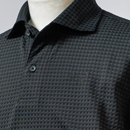 MOCO MENS HG/JQ Knit Gingam Check Short Sleeve Shirt