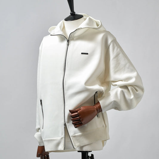 MOCO MENS SEMI WORSTED x Stretch Cardigan Full Zip Hoodie