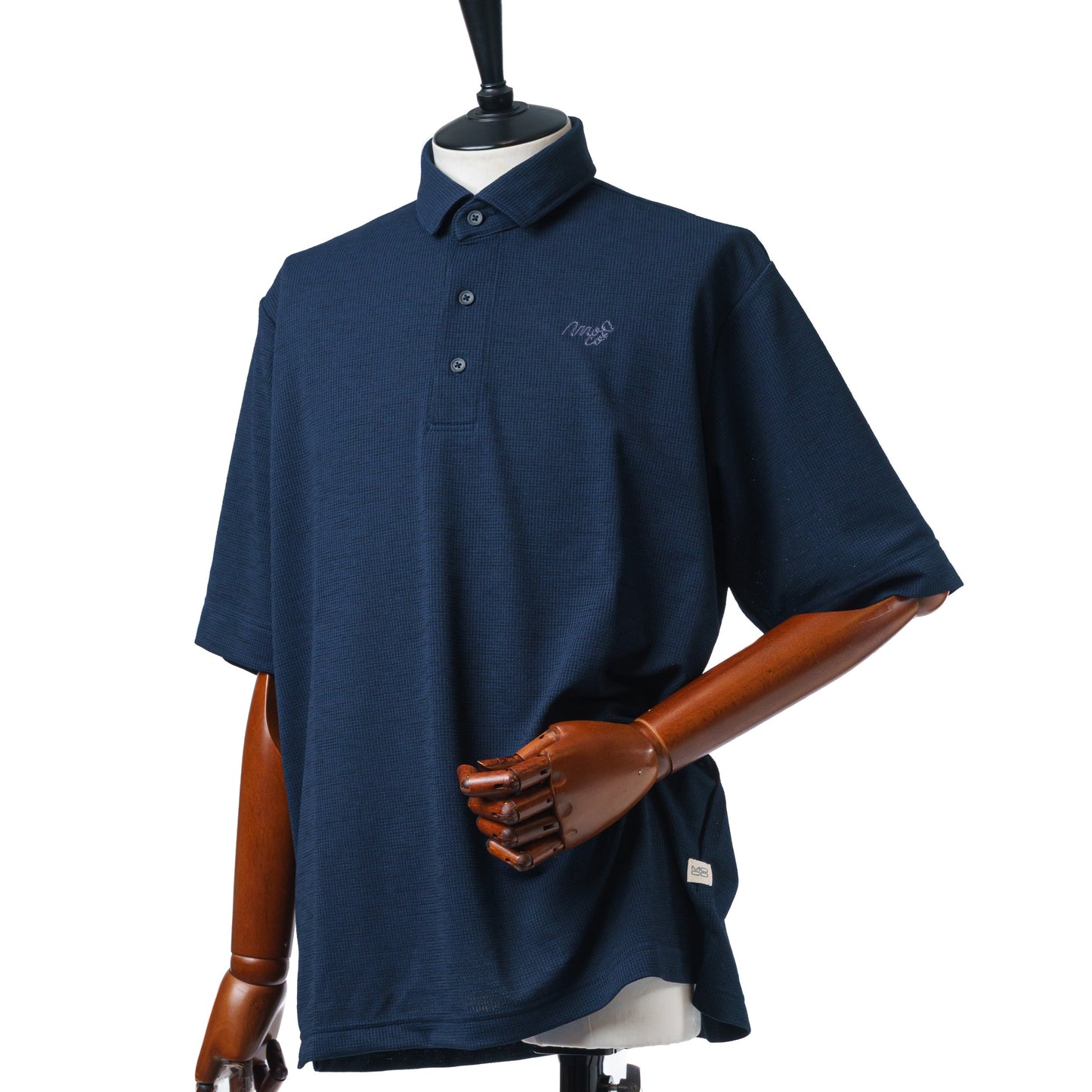 MOCO MENS Liranche Knit Houndstooth Short Sleeve Shirt