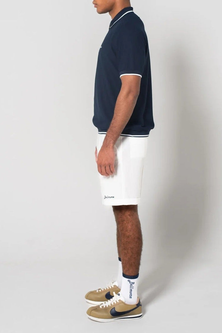BELLMORE MENS JACQUARD S/S POLO SHIRTS
