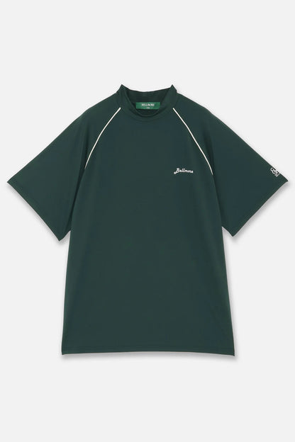 BELLMORE MENS PIPING LOGO S/S MOCK NECK