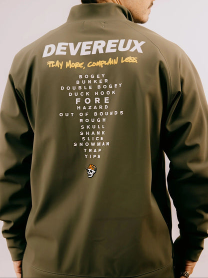 DEVEREUX GOLF MENS DG 3-Layer Fleece Half-Zip Pullover