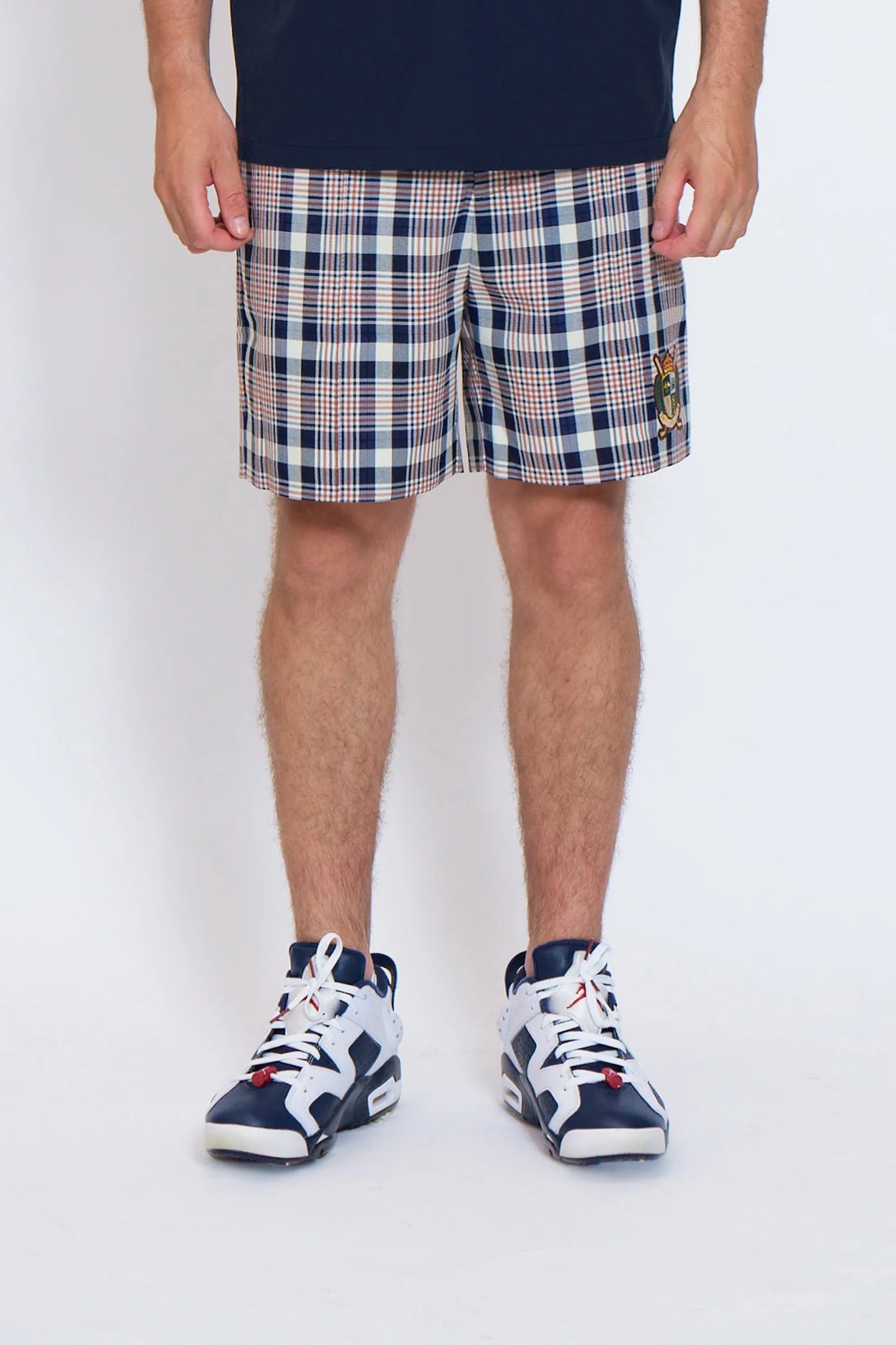 BELLMORE MENS CHECK SHORT PANTS