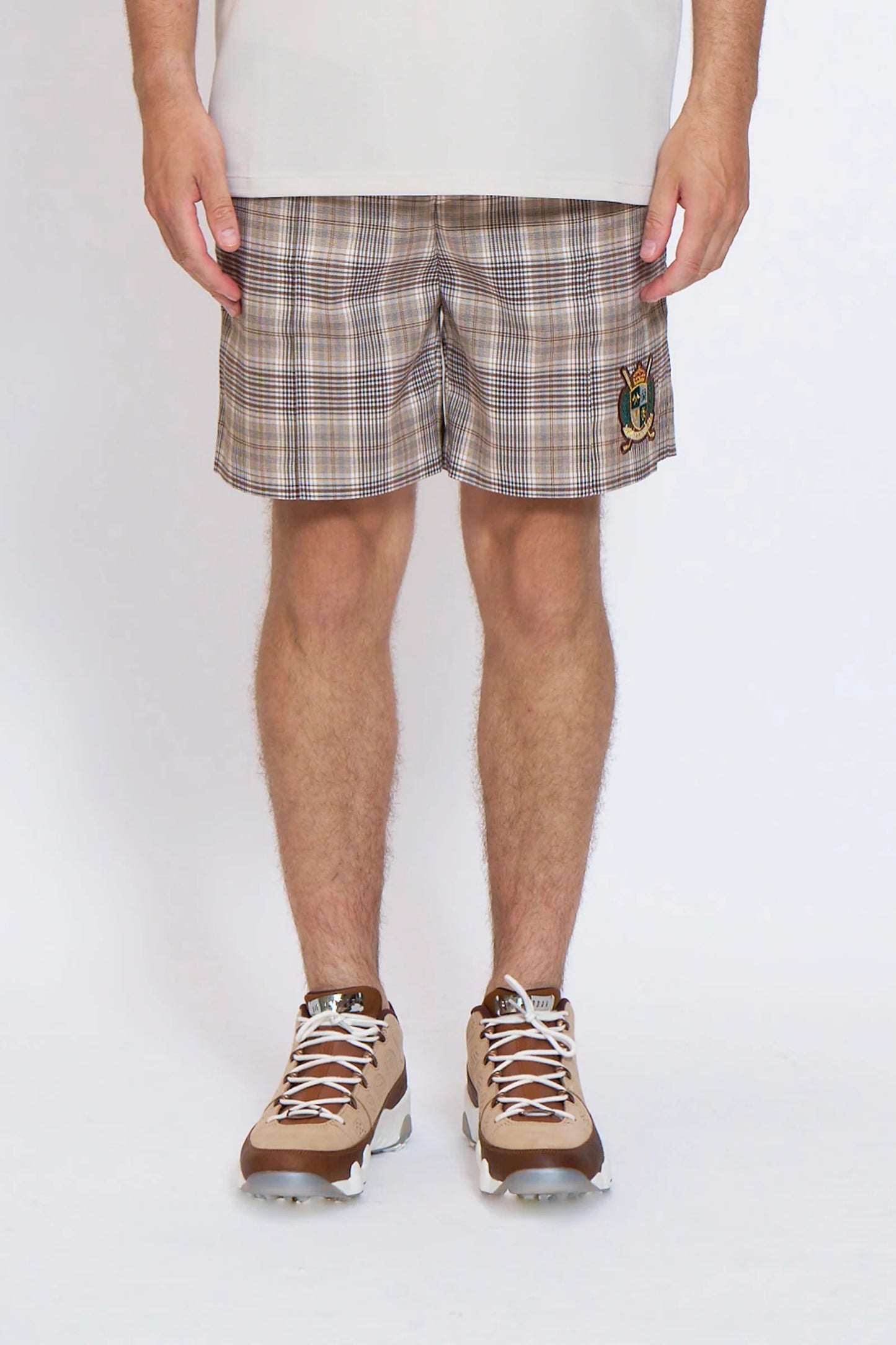 BELLMORE MENS CHECK SHORT PANTS
