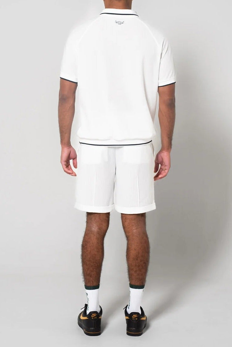 BELLMORE MENS JACQUARD S/S POLO SHIRTS
