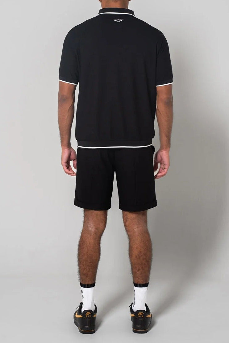 BELLMORE MENS JACQUARD S/S POLO SHIRTS