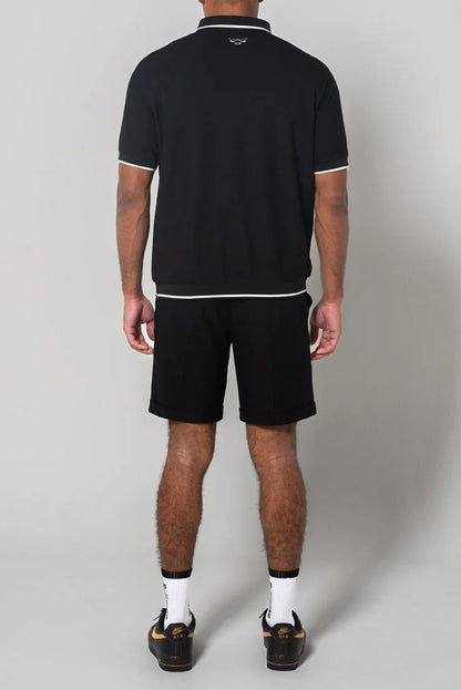 BELLMORE MENS JACQUARD S/S POLO SHIRTS