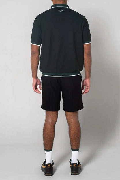 BELLMORE MENS JACQUARD S/S POLO SHIRTS