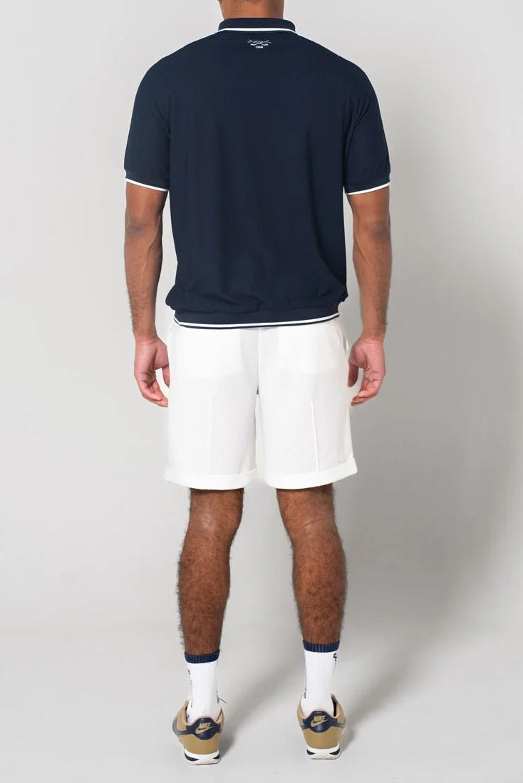 BELLMORE MENS JACQUARD S/S POLO SHIRTS