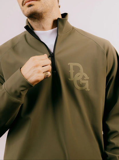 DEVEREUX GOLF MENS DG 3-Layer Fleece Half-Zip Pullover