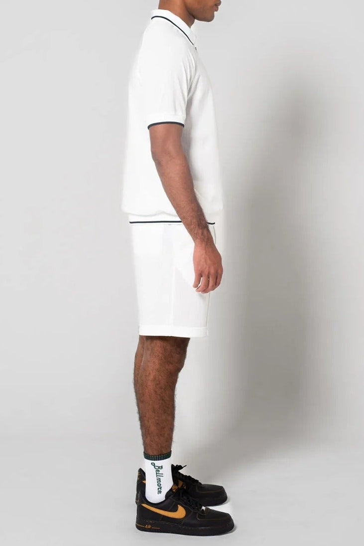 BELLMORE MENS JACQUARD S/S POLO SHIRTS