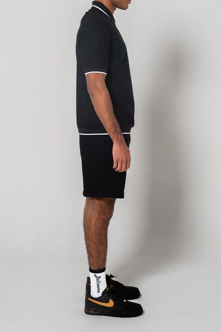 BELLMORE MENS JACQUARD TUCK SHORTS