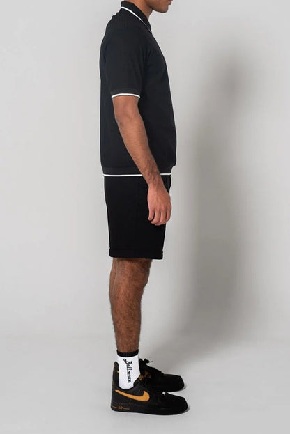 BELLMORE MENS JACQUARD TUCK SHORTS